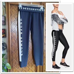 Under Armour HeatGear® Compression Wordmark Tights - Black/White, Size S, NWOT!